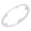 5Pcs Wear-Resistant Plastic Bike Chainring Interface Guard Transparent 3