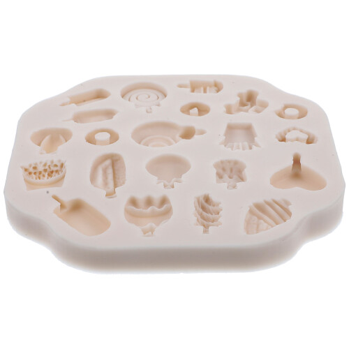 5 Pieces Clay Tin Silicone Mold Different Patterns Reusable 1