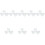 24Pcs Grey Acrylic Patchwork Rulers Quilting Templates for Sewing Use 6