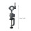 2Pcs Silver Electric Drill Stand Clamp-on Bench Holder for Vise Use 9
