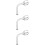 6Pcs Multifunctional White Steel Wall Mounted Antenna Mounting Pole 10