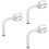 6Pcs Multifunctional White Steel Wall Mounted Antenna Mounting Pole 8