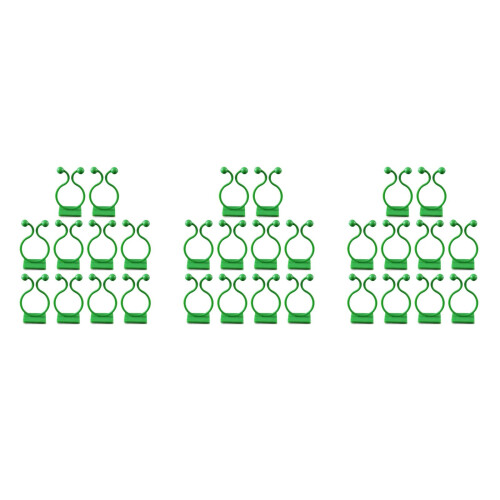 30Pièces Crochets Fixation Vignes Vert Autoadhésifs Clips Jardin 2
