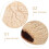 5Pcs Unique Beige Seed Shell Shaker Instruments for Music and Dance 8