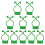 30Pièces Crochets Fixation Vignes Vert Autoadhésifs Clips Jardin 2