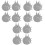 72 Pcs Stainless Steel Training Targets For Practice 5