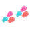 6Pcs Durable ABS Golfing Balls Line Markers for Outdoor Golf Alignment 3