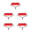 5Pcs Small Red Manual Diamond Drawing Rollers for Art and Crafts 8