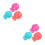 6Pcs Durable ABS Golfing Balls Line Markers for Outdoor Golf Alignment 7