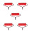 5Pcs Small Red Manual Diamond Drawing Rollers for Art and Crafts 10