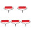 5Pcs Small Red Manual Diamond Drawing Rollers for Art and Crafts 4