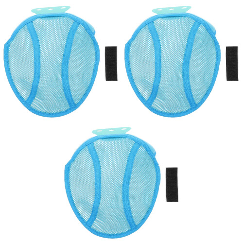 3Pcs Sweat-Absorbing Hard Hat Accessories Sky-Blue Breathable Liners 2