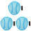 3Pcs Sweat-Absorbing Hard Hat Accessories Sky-Blue Breathable Liners 2