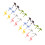 24Pcs Reusable Silicone Wine Markers Animal Design Stemware Drink Tags 9