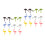 24Pcs Reusable Silicone Wine Markers Animal Design Stemware Drink Tags 7
