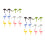 24Pcs Reusable Silicone Wine Markers Animal Design Stemware Drink Tags 5