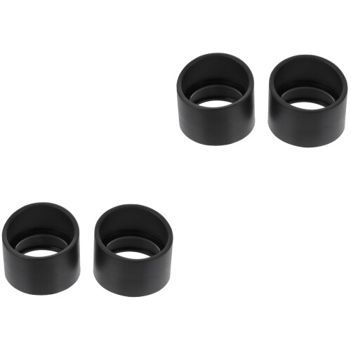 4Pcs Foldable Rubber Eyecups Eye Guards for Stereo Microscope Black 2