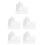 5Pcs White Durable Solar Panel Roof Rack Mounting Brackets 5