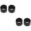 4Pcs Foldable Rubber Eyecups Eye Guards for Stereo Microscope Black 6