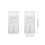 80 Sets Clear Acrylic Lock Hasp Transparent Hinge 10