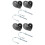 4 Sets Bike Trailer Hitch Coupler Attachment Adapter 5