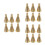 18Pcs Reusable Brass Cone Mold for Incense Making Mold 9