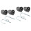 4 Sets Bike Trailer Hitch Coupler Attachment Adapter 4
