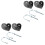 4 Sets Bike Trailer Hitch Coupler Attachment Adapter 3