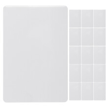 100Pcs Waterproof Laminating Film Clear Plastic Sheet for Menus Badges
