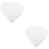 2Pcs White Foam Heart Cake Dummies Ideal for DIY Cake Decorating 8