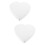 2Pcs White Foam Heart Cake Dummies Ideal for DIY Cake Decorating 9