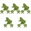15 Pcs Frogs Models Figurines For Home Desktop Ornament 5