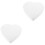 2Pcs White Foam Heart Cake Dummies Ideal for DIY Cake Decorating 5
