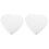 2Pcs White Foam Heart Cake Dummies Ideal for DIY Cake Decorating 4