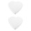 2Pcs White Foam Heart Cake Dummies Ideal for DIY Cake Decorating 7