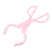 2Pcs Anti-Slip Pink Baby Bottle Clamp Lightweight ABS Tpe Tong