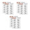 3 Pieces Eyebrow Stickers Women'S Makeup Tool Artificial Eyebrows 3