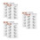 3 Pieces Eyebrow Stickers Women'S Makeup Tool Artificial Eyebrows 6