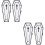 4Pcs Chic Coffin Brooch Pins Assorted Brooches for Men 8