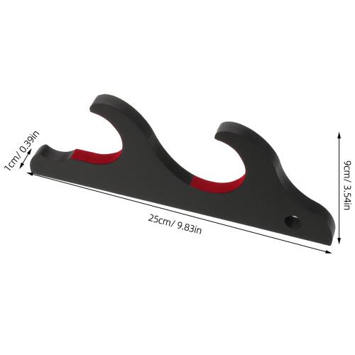 2Pcs Black Wall Bat Holder Rack for Baseball Bat Storage 1