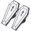 4Pcs Chic Coffin Brooch Pins Assorted Brooches for Men 2