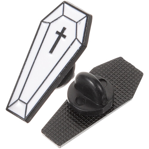 4Pcs Chic Coffin Brooch Pins Assorted Brooches for Men 2