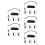 20Pcs Plastic Pen Holder Lanyard for Office and School Use 10