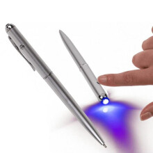 2-Pack Spy Pen - Magic & Sorcery - Invisible Ink and UV Lamp Silver