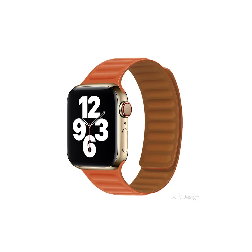 Compatible With Apple Watch Band 49 46 45 44 42 41 40 38Mm Double-Sided Silicone Magnetic Bracelet For Iwatch Ultra Se Series 10 9 8 7 6 5 4 3 2 1 9482828884191