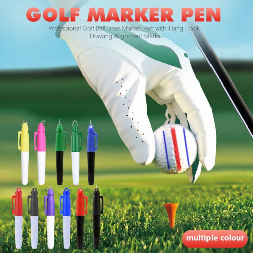 Professional Golf Ball Liner Markers Pen With Hang Hook Drawing Alignment Marks 2