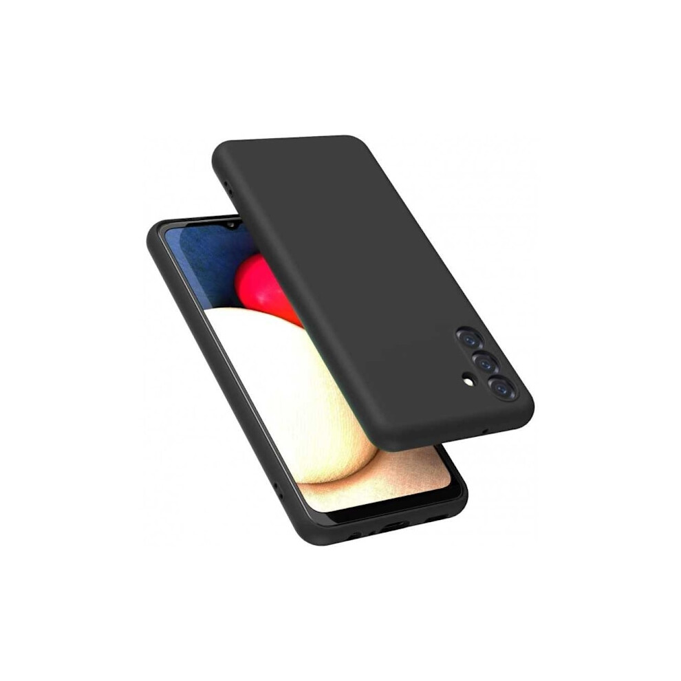 Compatible With Samsung A14 5G/4G Rubberized Matte Silicone Case With Camera Protection Black 9482828885679