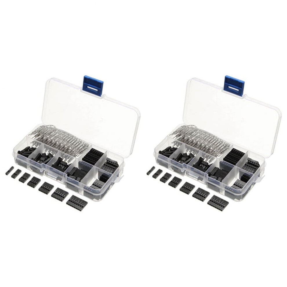 620Pcs 2.54Mm Male+Female Wire Jumper And Header Connector Housing Kit 9181073086335