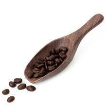 Handcrafted Black Walnut Coffee Scoop for Ground Coffee Beans and Loose Tea, Wood Grain