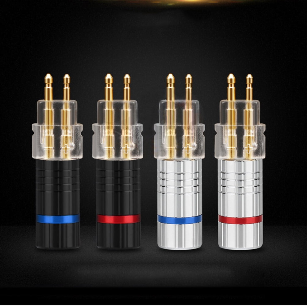 Susuchens 2Pcs Earphone Cable Pin Plug Connector For Hd650 Hd600 Hd580 Hd25 Black 9773935438156